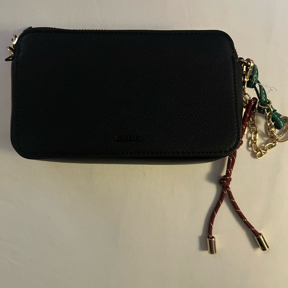 Black Leather Crossbody Bag